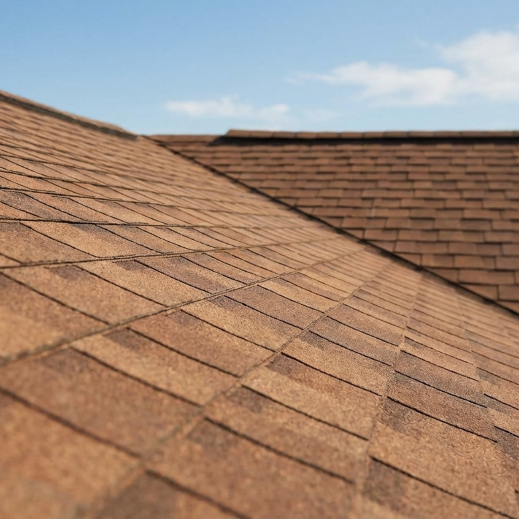 Rooftop shingles background